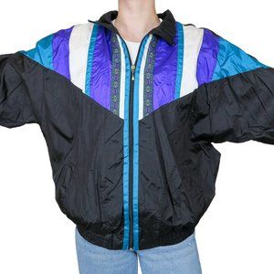 Vintage 80s Bolo Spirit Colorblock Windbreaker Jacket
